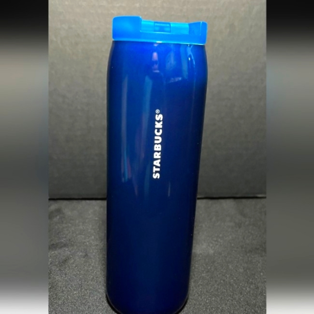 Starbucks Spring Metallic Stainless Steel Blue 16oz Tumbler Cup
